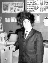 Henry Lowery in fur hat